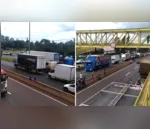 Manifestantes fecham acesso de caminhões ao pool de combustíveis