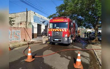 Idosa de 98 anos passa mal durante incêndio em Apucarana
