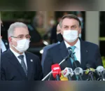 Ministro da Saúde Marcelo Queiroga e o Presidente Jair Bolsonaro