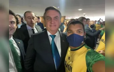Giovane Vieira é recebido por Jair Bolsonaro em Brasília
