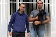 Policiais salvam cadela deixada amarrada em linha férrea