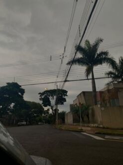 Tempo fecha em Apucarana e nuvens chamam atenção