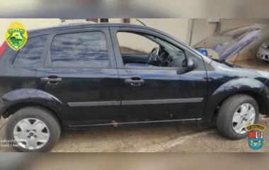 O Ford Fiesta havia sido furtado em São Paulo capital