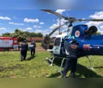 As vítimas foram levadas de helicóptero para o Hospital da Providência, em Apucarana