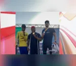 Giovane (do meio) ganhou duas medalhas em campeonato disputado em Lagoa Santa-MG