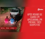 Após roubo de carro em Apucarana, PM prende três suspeitos