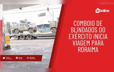 Vídeo mostra comboio de blindados do Exército em direção a Roraima