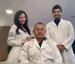 Os oftalmologistas Dr. André Iazzetti Sigueta, Dr.ᵃ Marina Iazzetti Sigueta e Dr. Deocleciano Haruyuki Sigueta