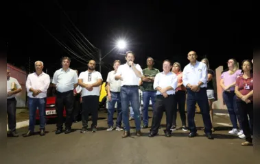 Apucarana inaugura obras de iluminação pública com tecnologia de LED
