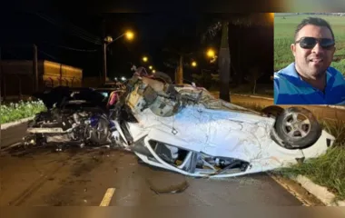 Motorista morre após colisão e carro capotar em Maringá