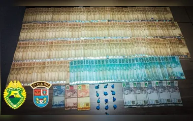 PM desarticula 'delivery' de cocaína e apreende R$ 13 mil em Arapongas