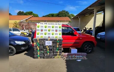 PM flagra Pajero transportando grande quantidade de maconha na BR-369